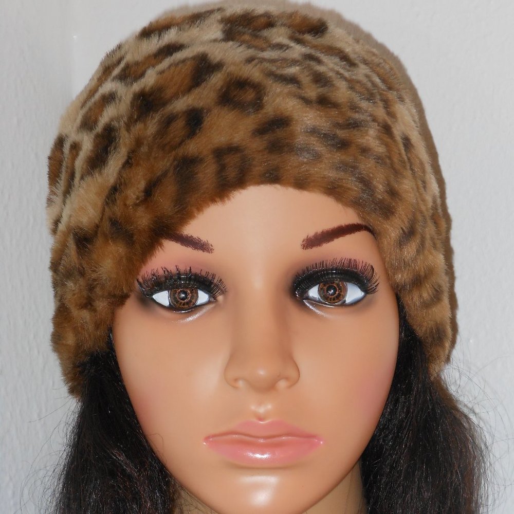 Nucollections Leopard Print Hat Osfm - image 3